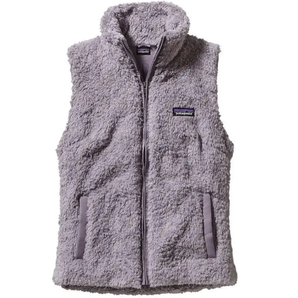 Patagonia Vest Los Gatos fleece fur Sherpa vest light purple grey